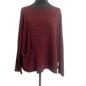 NEW Cut Loose Size Medium  Top Blouse T Shirt Long Sleeve Pockets Lagenlook